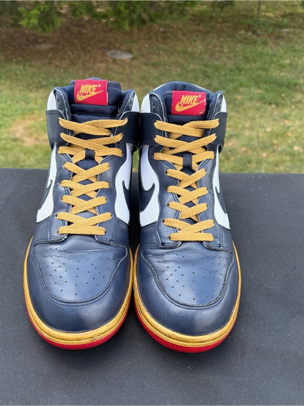 Nike Dunk High 2010 Olympic Winter Games Obsidian Gold 344648-141 Size 10.5